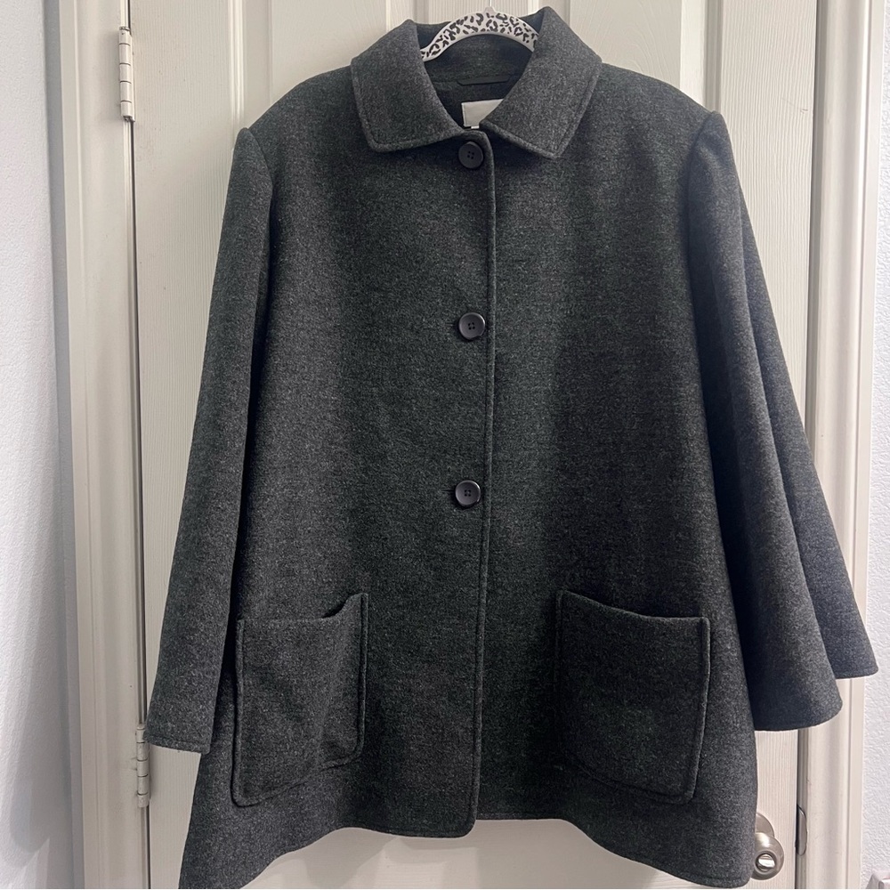 Vintage Spiegel Wool‑Blend Coat – Size 22W Vintage Coat Classic Outerwear